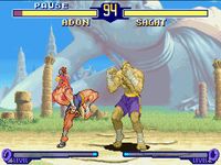 une photo d'Ã©cran de Street Fighter Alpha 2 sur Nintendo Super Nes